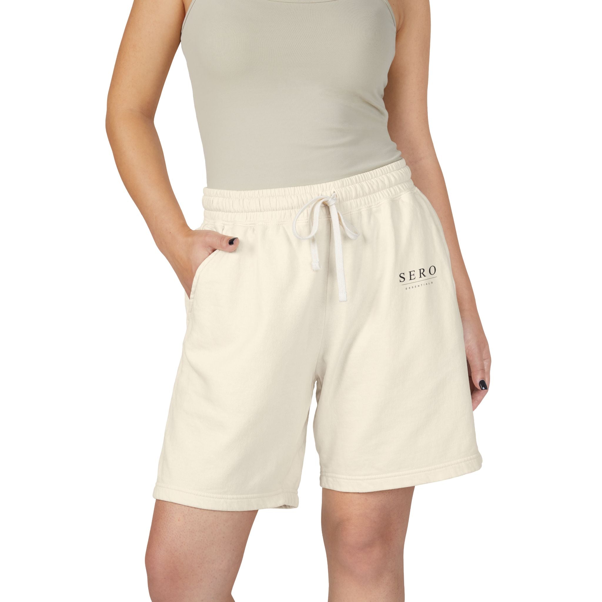Lightweight Fleece Sweat Shorts — Garment-Dyed Casual Lounge Shorts