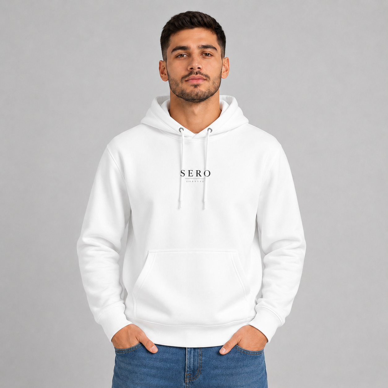 Three-Panel Fleece Hoodie