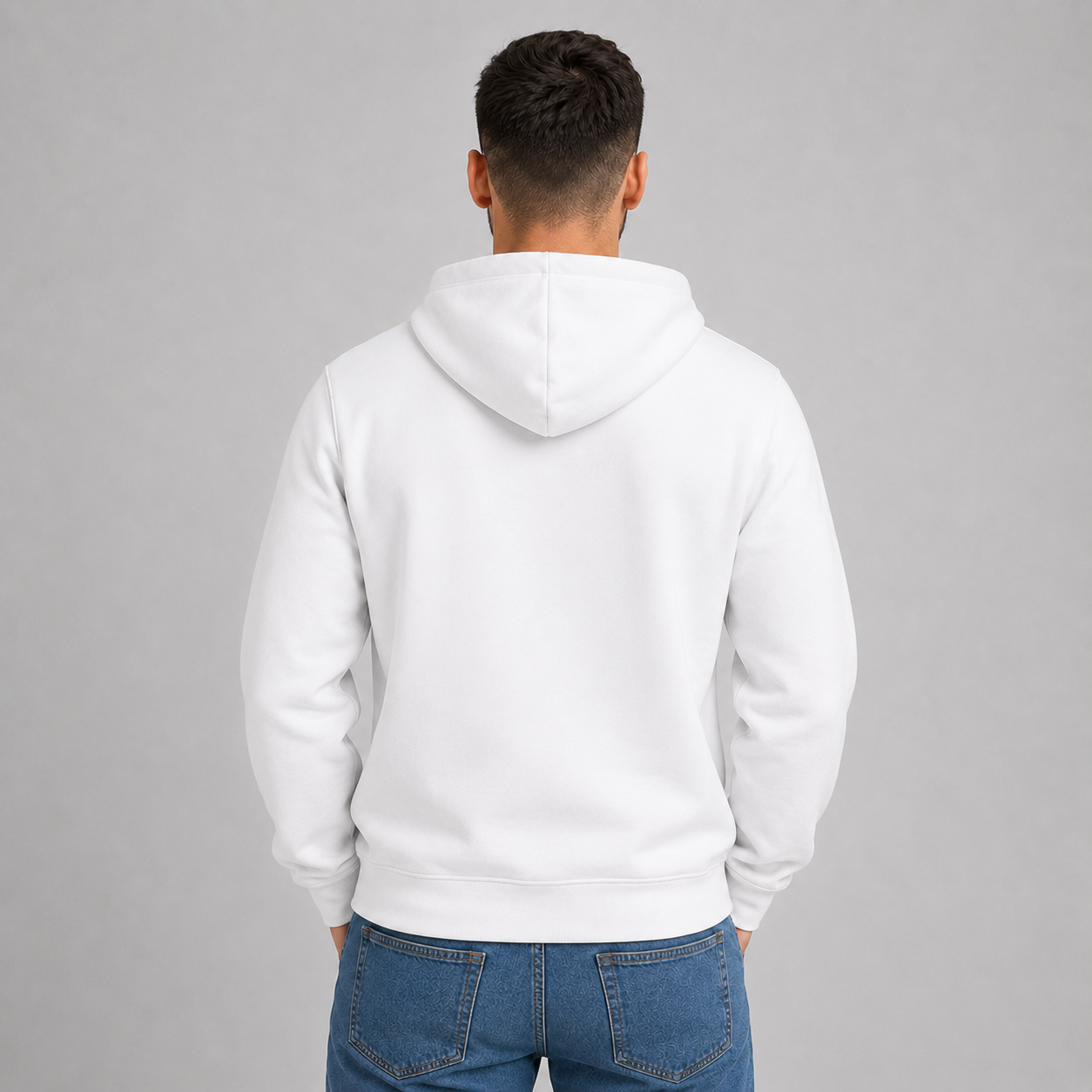 Three-Panel Fleece Hoodie