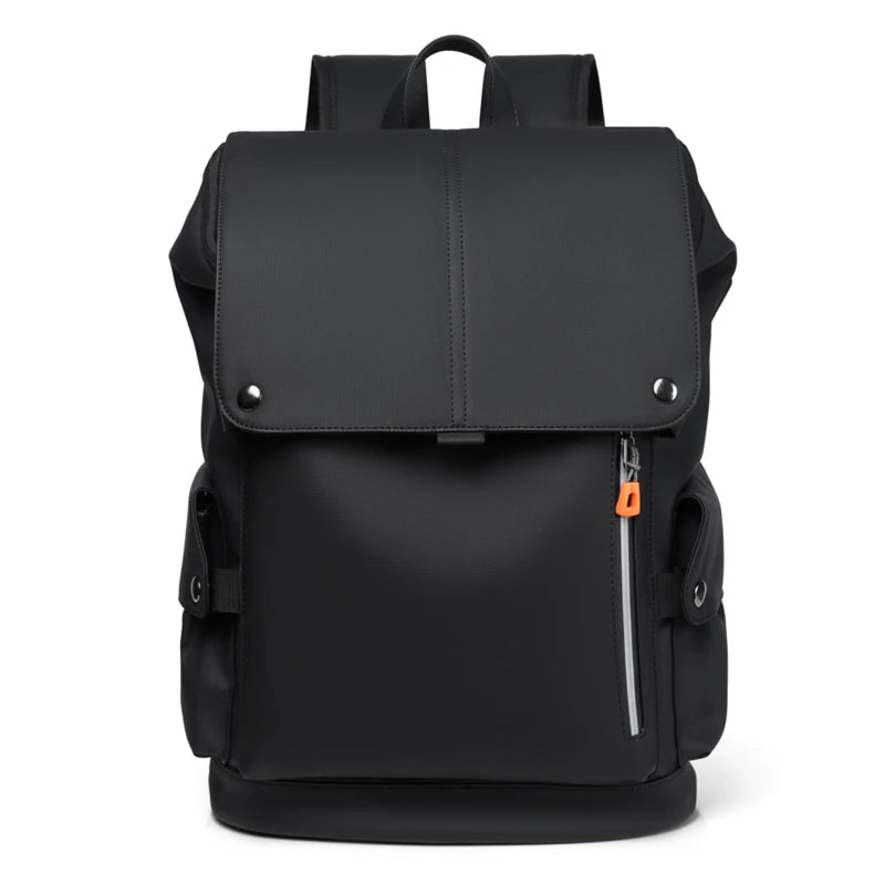 High Quality PU Leather Waterproof Laptop Backpack - USB Charging