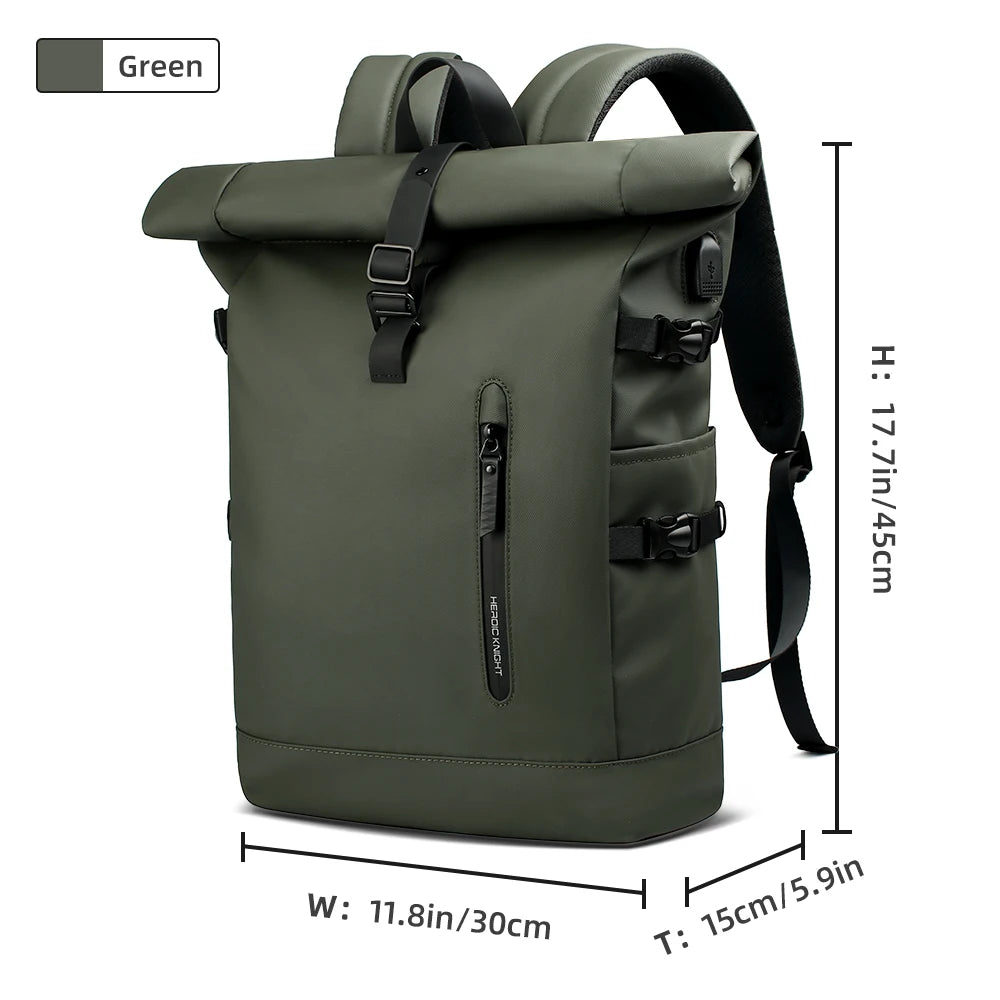 Travel Waterproof 15.6” Laptop Backpak USB Port
