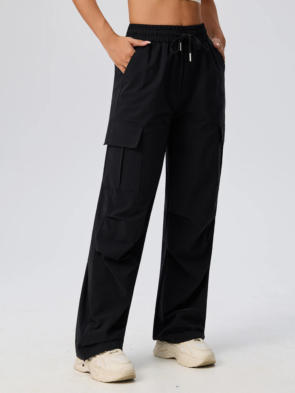 Women's spring and summer thin loose yoga pants high-waisted tight-fitting running sweatpants casual training and fitness pants